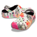 Sabo Crocs Classic Lined Tie-Dye Clog Black Multi Multicolored