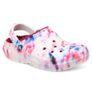 Сабо Crocs Classic Lined Tie-Dye Clog Garnet Multi Разноцветные