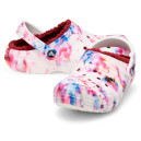 Сабо Crocs Classic Lined Tie-Dye Clog Garnet Multi Разноцветные