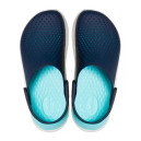 Sabo Crocs LiteRide Clog Navy Almost White White, Blue