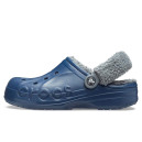 Sabo Crocs Baya Lined Fuzz Strap Navy Grey Blue, Grey