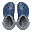 Sabo Crocs Baya Lined Fuzz Strap Navy Grey Blue, Grey