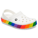 Sabo Crocs Crocband Rainbow Block Clog White White, Multicolored