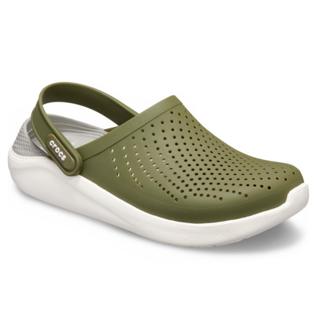 Crocs LiteRide Clog Army Green White