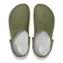 Сабо Crocs LiteRide Clog Army Green White Білий, Оливковий
