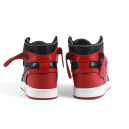 Кроссовки Jordan 1 High Off-White Bred Черный/красный