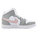 Кросівки Jordan 1 Retro Mid Custom Light Grey Білий/сірий