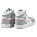 Кросівки Jordan 1 Retro Mid Custom Light Grey Білий/сірий
