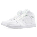 Кроссовки Jordan 1 Retro Mid Triple White Белый