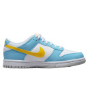Кроссовки Nike Dunk Low Next Nature White Blue Yellow DX3382-400 Голубой