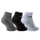 Шкарпетки/Гетри Шкарпетки Nike NK EVERYDAY CSH ANKL 3PR 132 SX7667-964 Білий, Чорний, Сірий