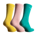 Шкарпетки/Гетри Шкарпетки Nike NK ED PLUS LTWT CRW 3PR 132 DC7537-901 Бежевий, Зелений, Жовтий