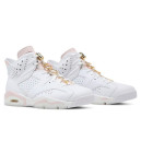Кроссовки Jordan 6 Retro Gold Hoops DH9696-100 Белый/розовый