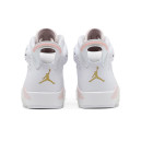 Кроссовки Jordan 6 Retro Gold Hoops DH9696-100 Белый/розовый
