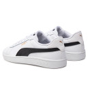 Кроссовки Puma Smash 3.0 White Black Gold 390987-11 Черный/белый