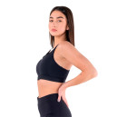 Спортивная одежда Топ Nike NK DF SWSH ZIP FRONT BRA DD1205-010 Черный