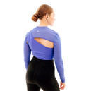 Спортивний одяг Топ з довгим рукавом Nike LS TOP CROPPED NVT FB5683-413 Фіолетовий