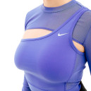 Спортивний одяг Топ з довгим рукавом Nike LS TOP CROPPED NVT FB5683-413 Фіолетовий