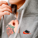 Кофти Кофта Nike CLUB DT HOODIE FZ BB DQ8384-064 Сірий