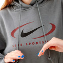 Кофти Кофта Nike NS FLC OS PO HD SWSH FN7698-084 Сірий