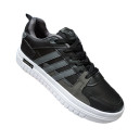 Leather Sneakers Black White