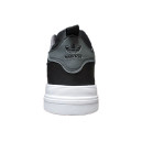 Leather Sneakers Black White