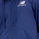 Кофти Кофта New Balance Essentials Stacked Logo FZ MJ31536NNY Cиній