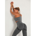 Спортивная одежда Топ Спортивний Сірий Серый