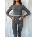 Спортивний одяг Легінси Сірі з Push-Up Ефектом Сірий