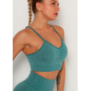 Спортивний одяг Топ Спортивний Зелений Зелений