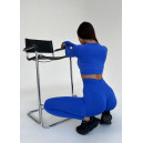 Спортивний одяг Комплект Легінси з Push-Up Ефектом + Рашгард Синій Cиній