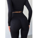 Спортивний одяг Легінси Чорні з Push-Up Ефектом Чорний