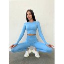 Спортивний одяг Легінси Голубі з Push-Up Ефектом Блакитний