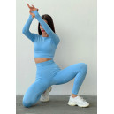 Спортивний одяг Легінси Голубі з Push-Up Ефектом Блакитний