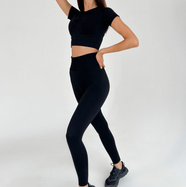 Кроп Топ Спортивний Чорний