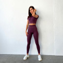 Sportswear Кроп Топ Спортивний Марсала Burgundy