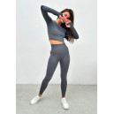 Спортивний одяг Легінси Темно Сірі з Push-Up ефектом Сірий