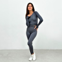 Спортивний одяг Легінси Темно Сірі з Push-Up ефектом Сірий