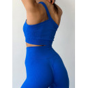 Спортивная одежда Топ Спортивний Синій в Рубчик Синий