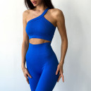 Спортивная одежда Топ Спортивний Синій в Рубчик Синий