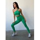 Спортивний одяг Легінси Зелені в Рубчик з Push-Up Ефектом Зелений