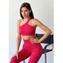 Спортивная одежда Топ Спортивний Червоний в Рубчик Красный