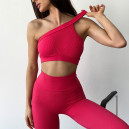 Спортивная одежда Топ Спортивний Червоний в Рубчик Красный