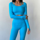 Кофти Рашгард Голубий в Рубчик Блакитний