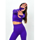 Sweatshirts Рашгард Фіолетовий в Рубчик Violet