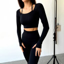 Sweatshirts Рашгард Чорний в Рубчик Black