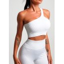 Sportswear Топ Спортивний Білий в Рубчик White