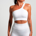 Sportswear Топ Спортивний Білий в Рубчик White