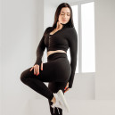 Sweatshirts Рашгард на Блискавці Чорний з Візерунком Black