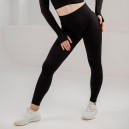 Спортивний одяг Легінси Чорні з Візерунком Чорний